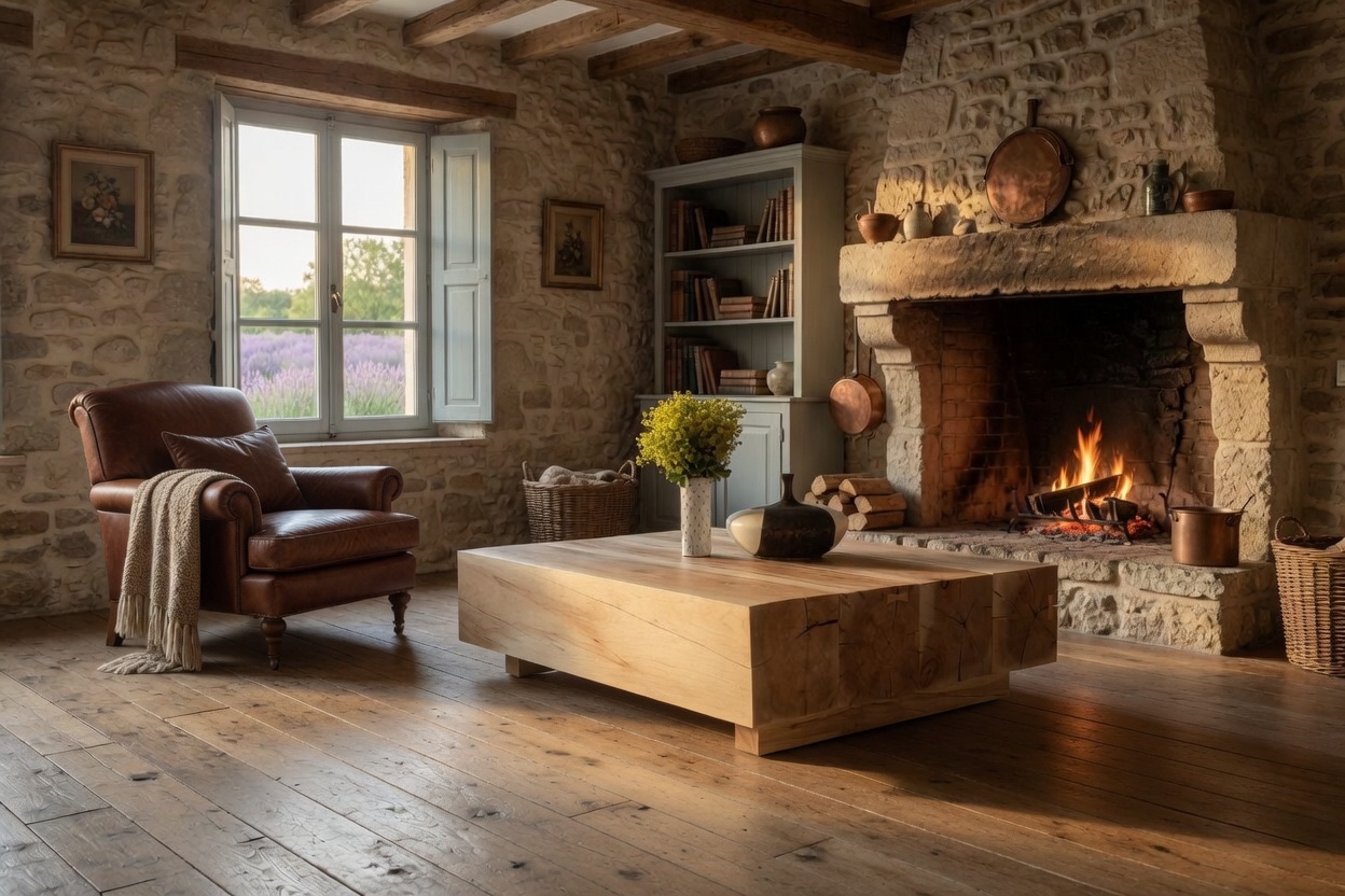 The Kuhns table in a warm home setting